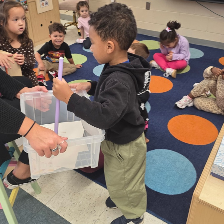 Students working in a classroom