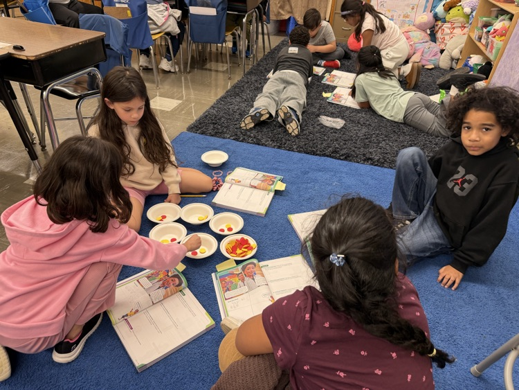 Students working on math together