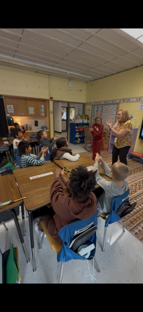 Students acting out Word study vocabulary in a classroom