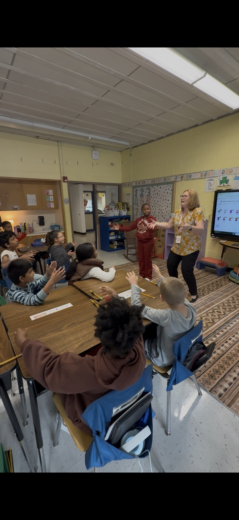 Students acting out Word study vocabulary in a classroom