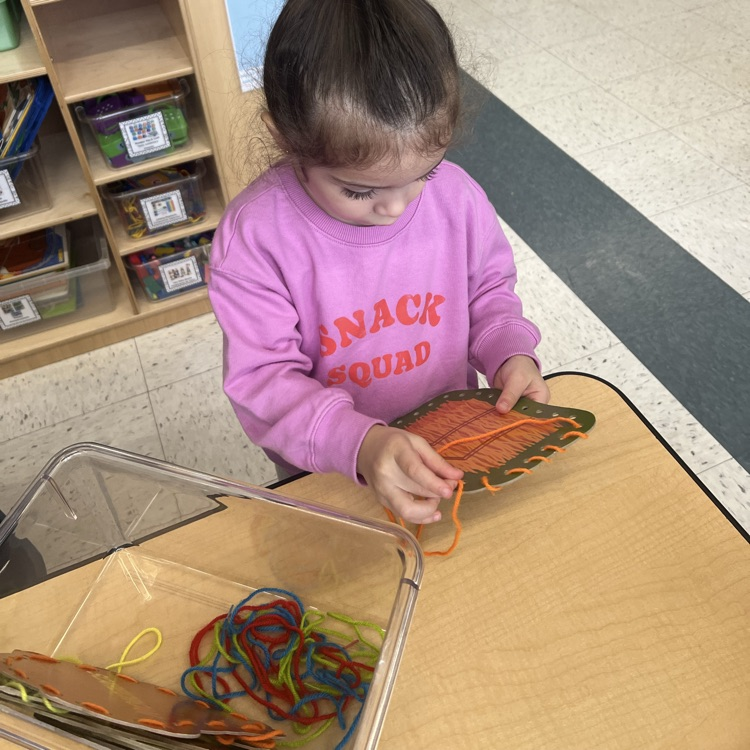 students practicing Fine Motor skills
