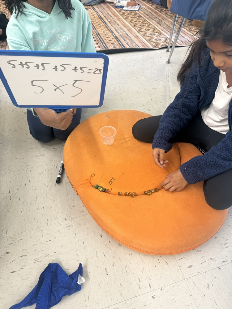 students investigating math by working together