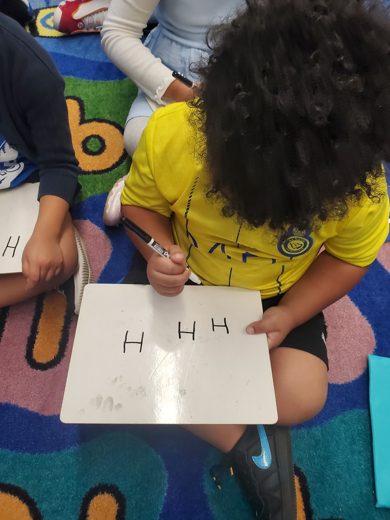 Student writing letters