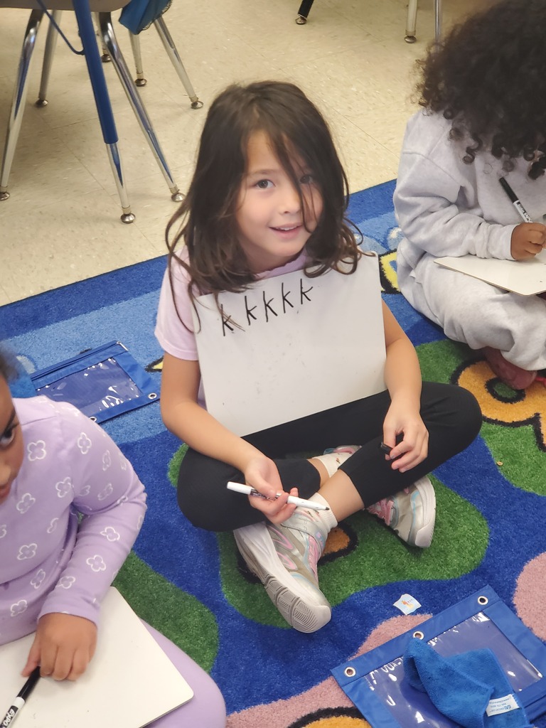 Student writing letters