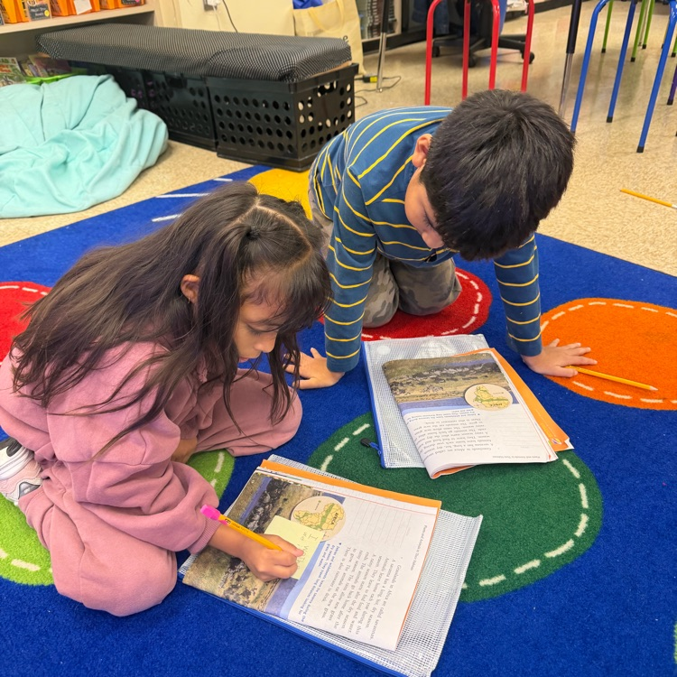 students working together