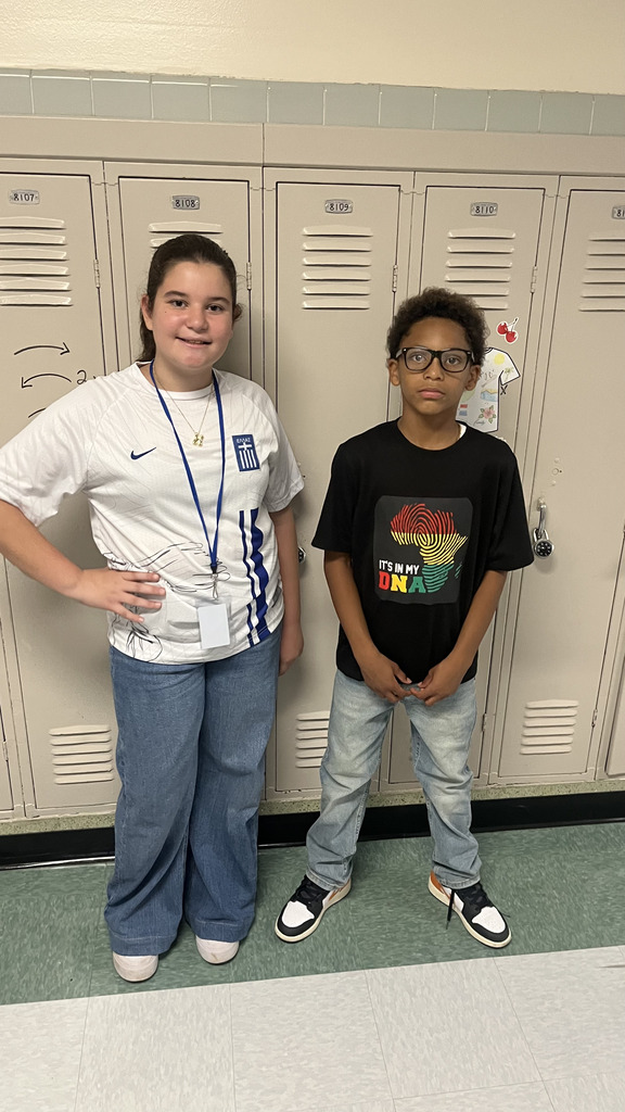 Students standing near lockers