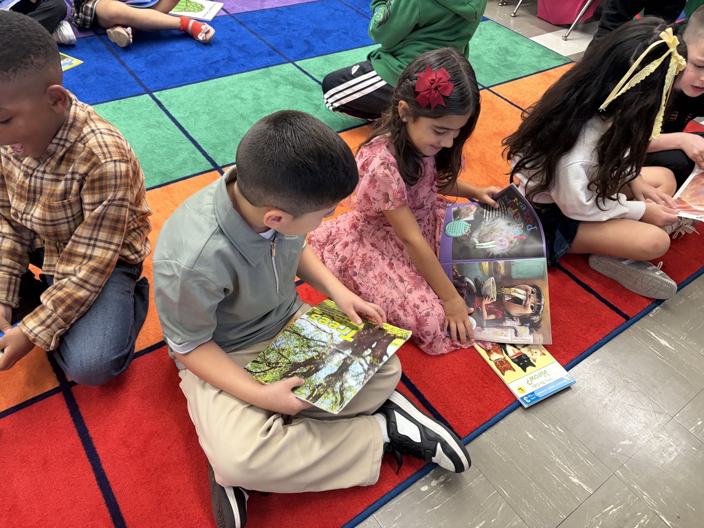Students reading together