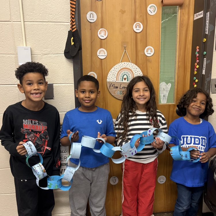 Students holding up a  Respect chain! 