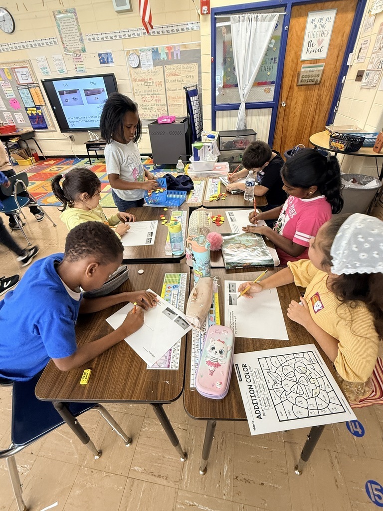 Students working at their desks