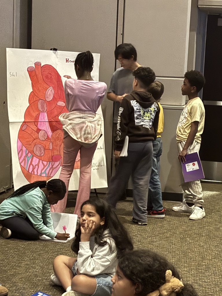 Students at a learning Station