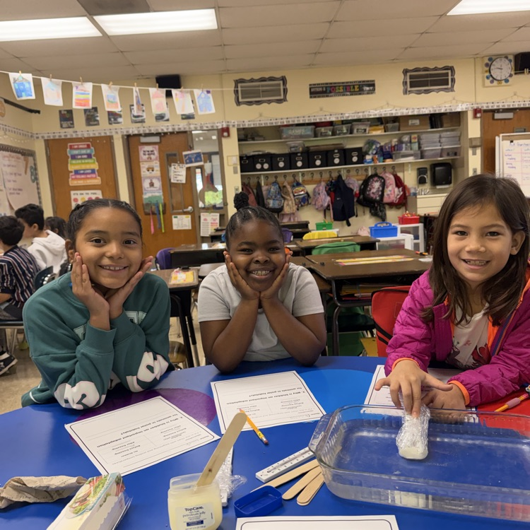students working on a blubber experiment 