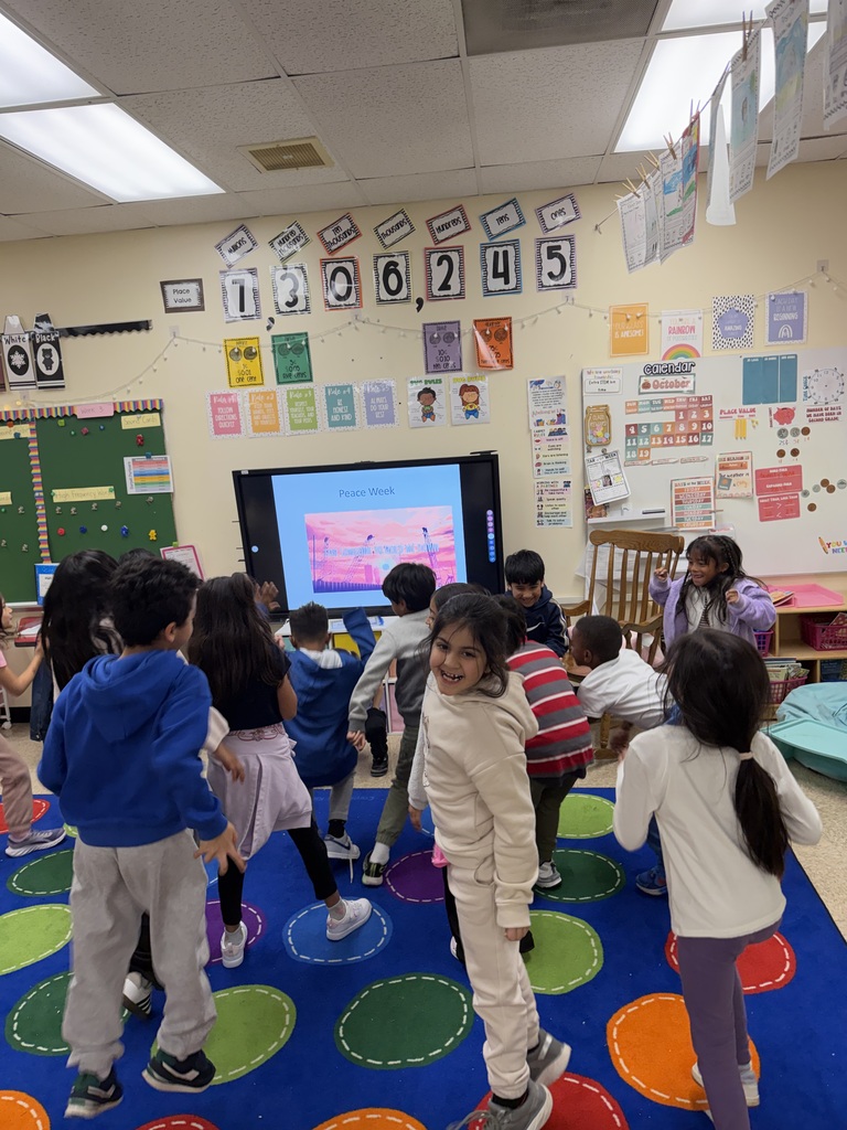 The class is seen having a dance party