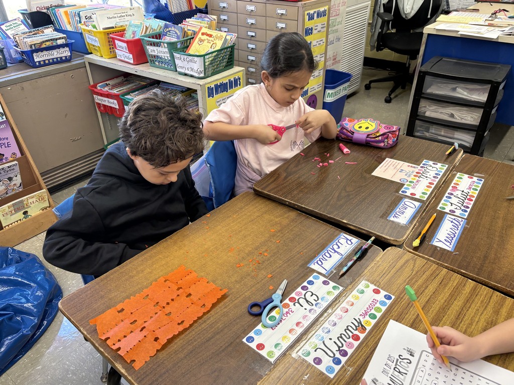 Mrs. Lillis' 3rd grade World Language students made Papel Picado while they were learning about Dia de los Muertos