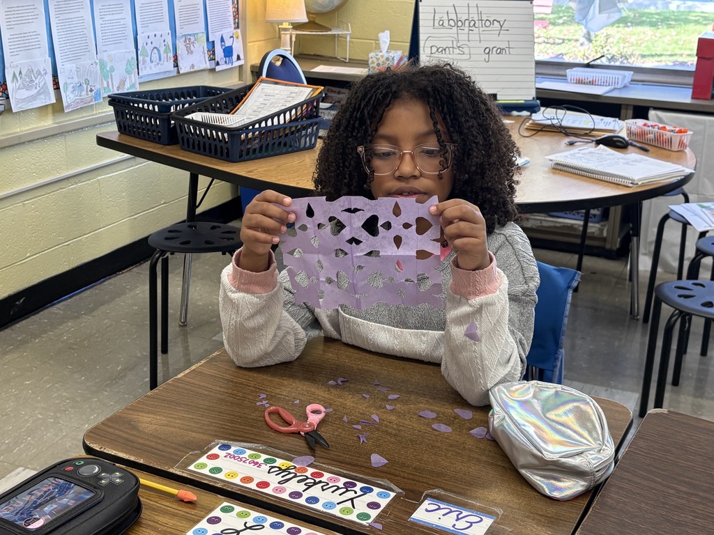 Mrs. Lillis' 3rd grade World Language students made Papel Picado while they were learning about Dia de los Muertos