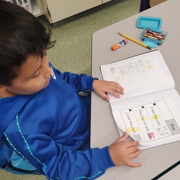 students mapping high frequency words
