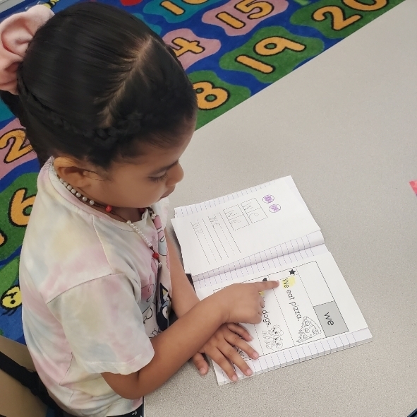 students mapping high frequency words