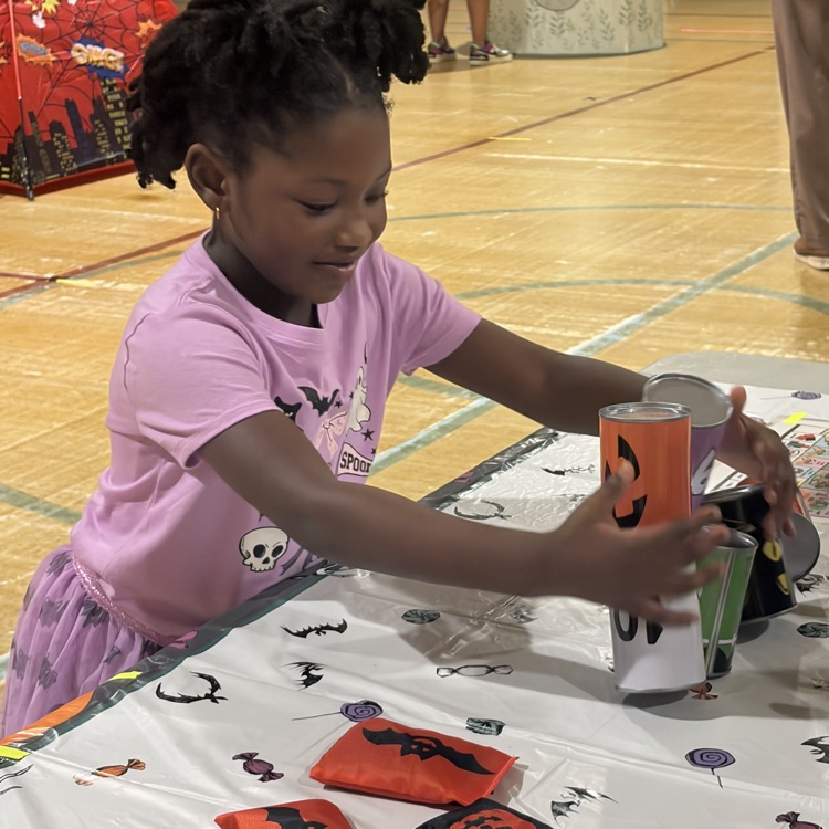 students at halloween event