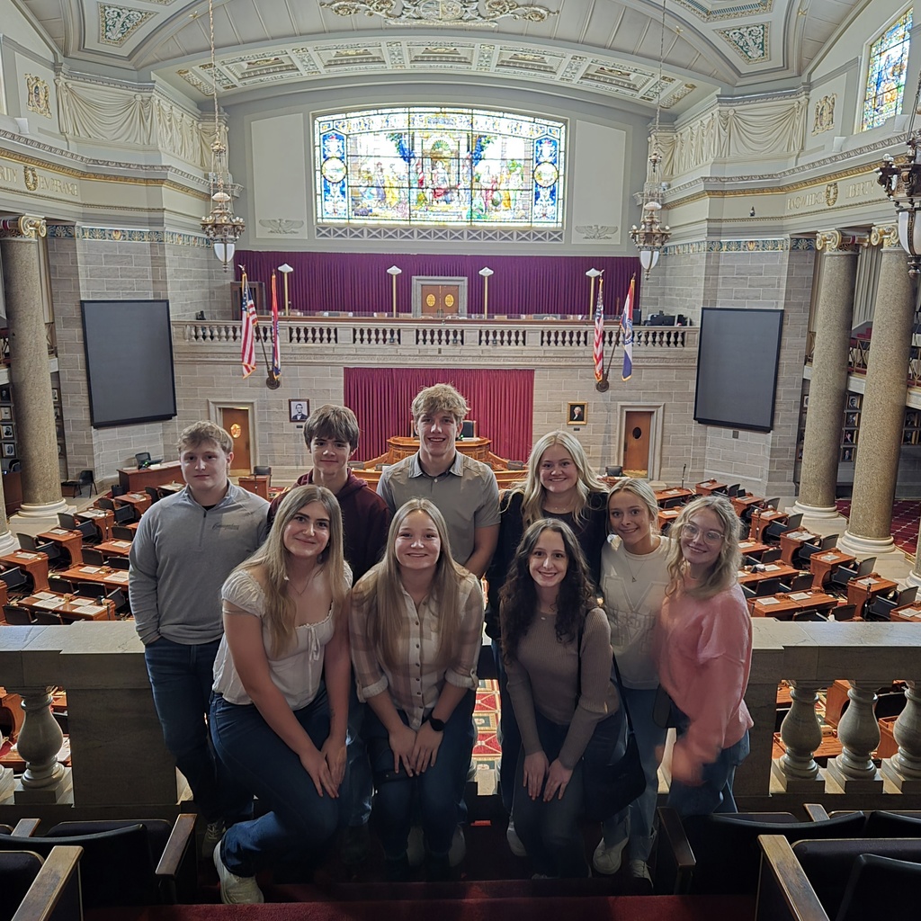 NHS in chamber of the capitol