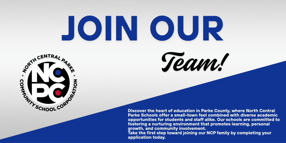 graphic with the words "Join our team"