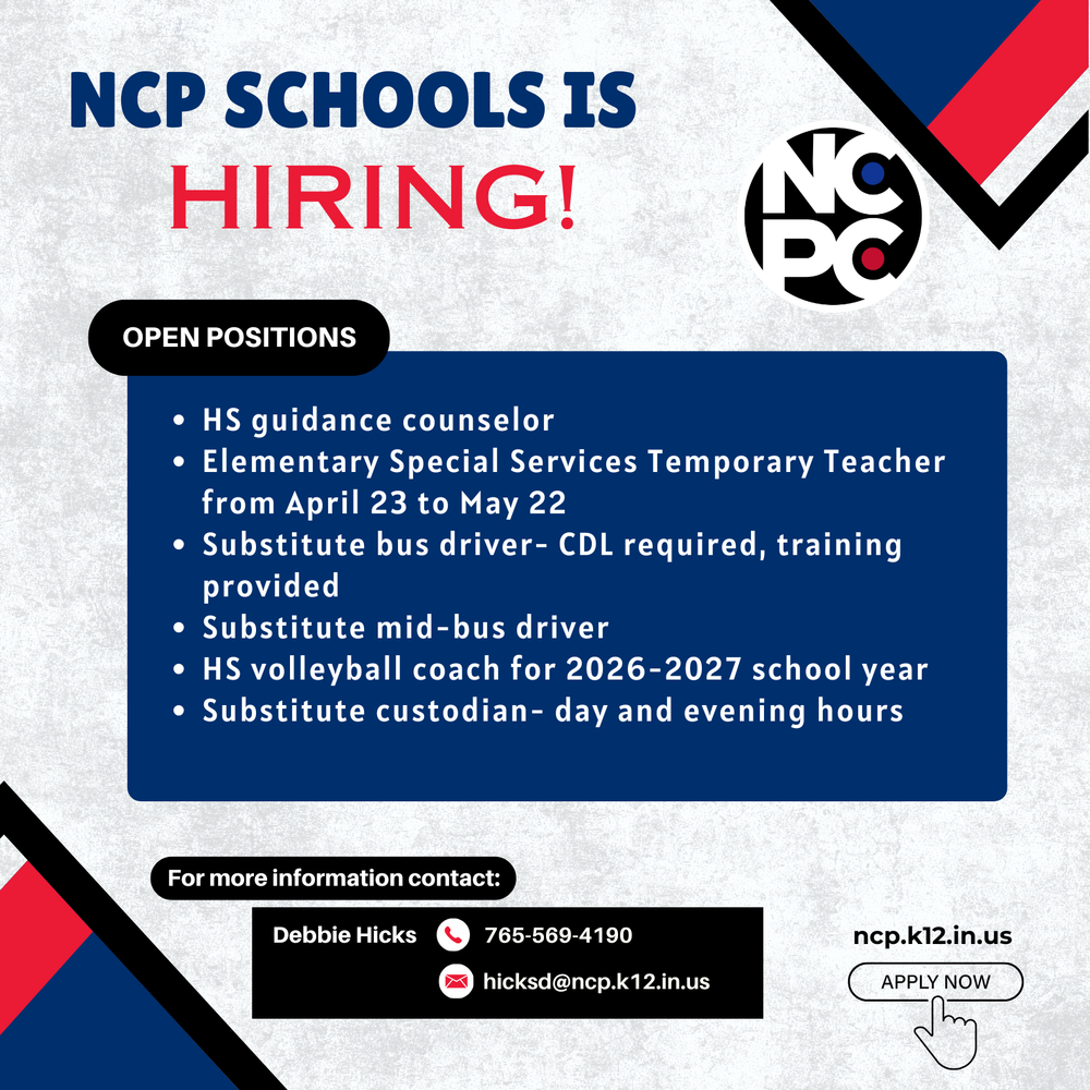 graphic with NCPC logo and current employment opportunities