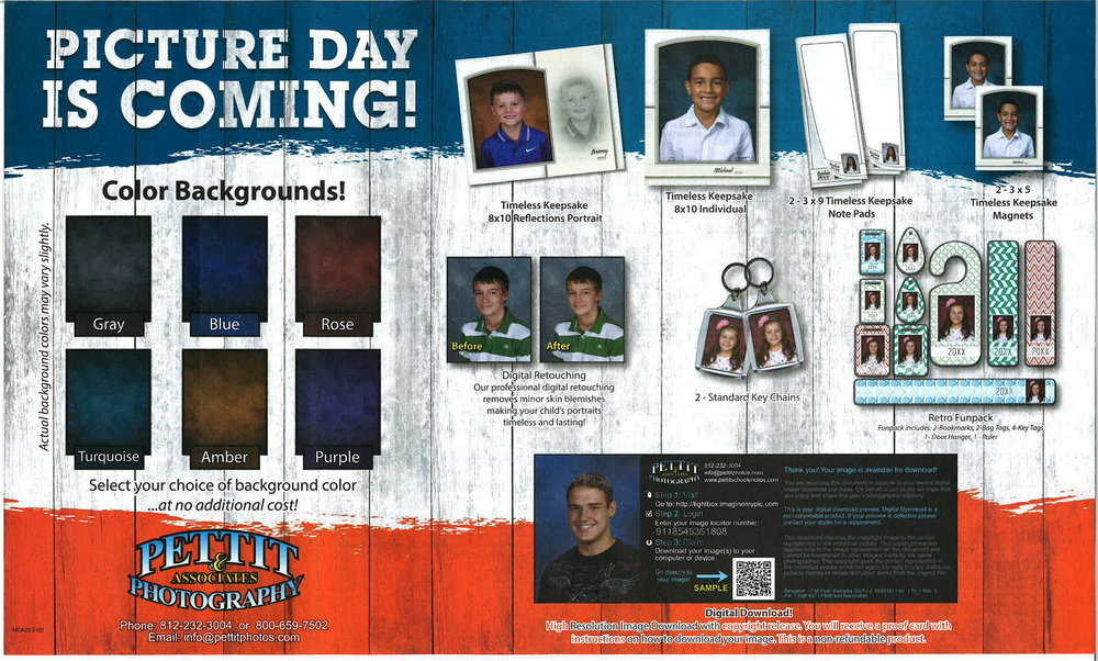 school portrait information