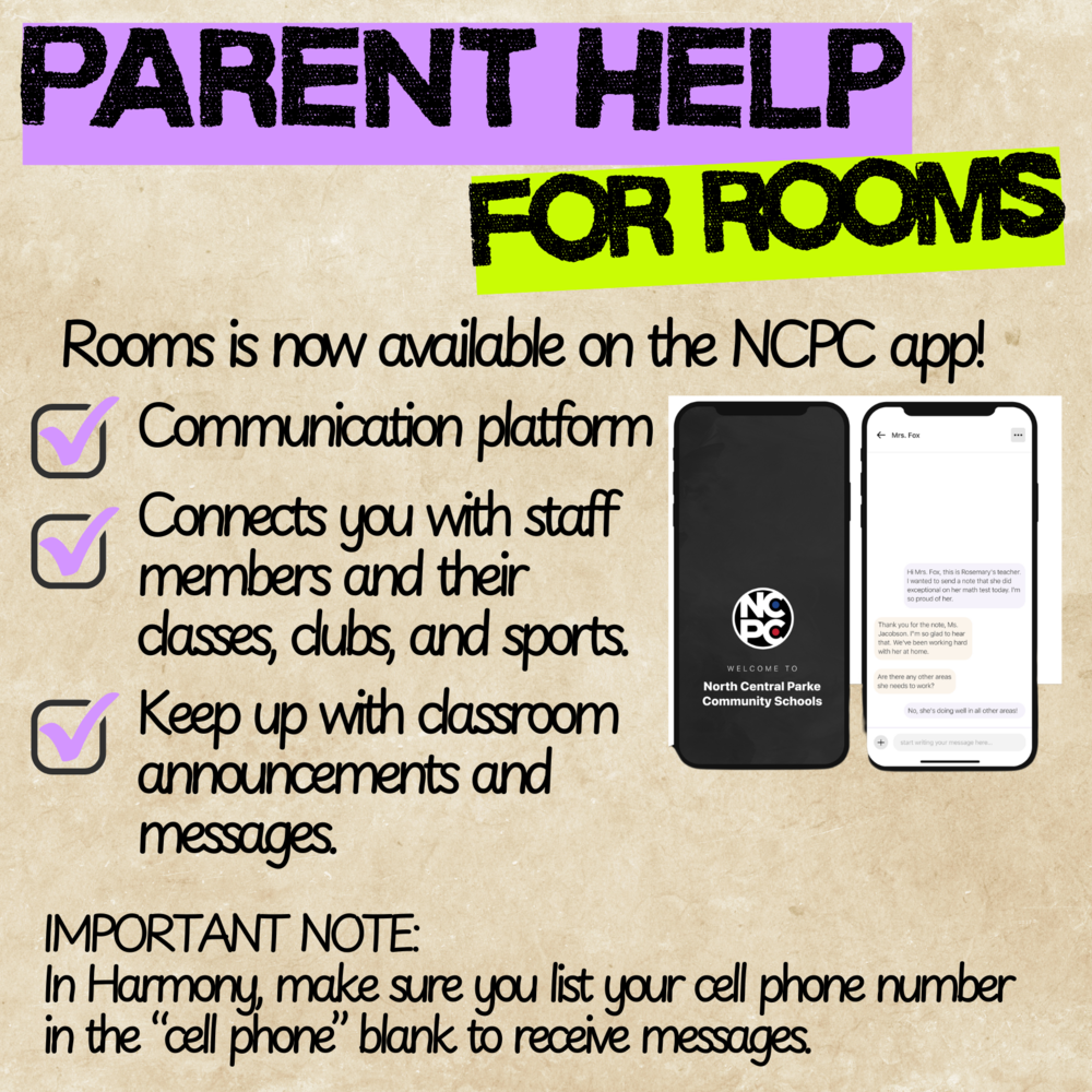 graphic for parent help for rooms