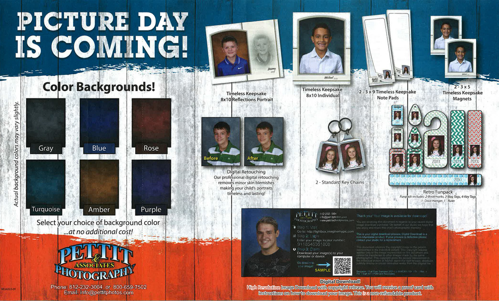 portrait order form for school portraits