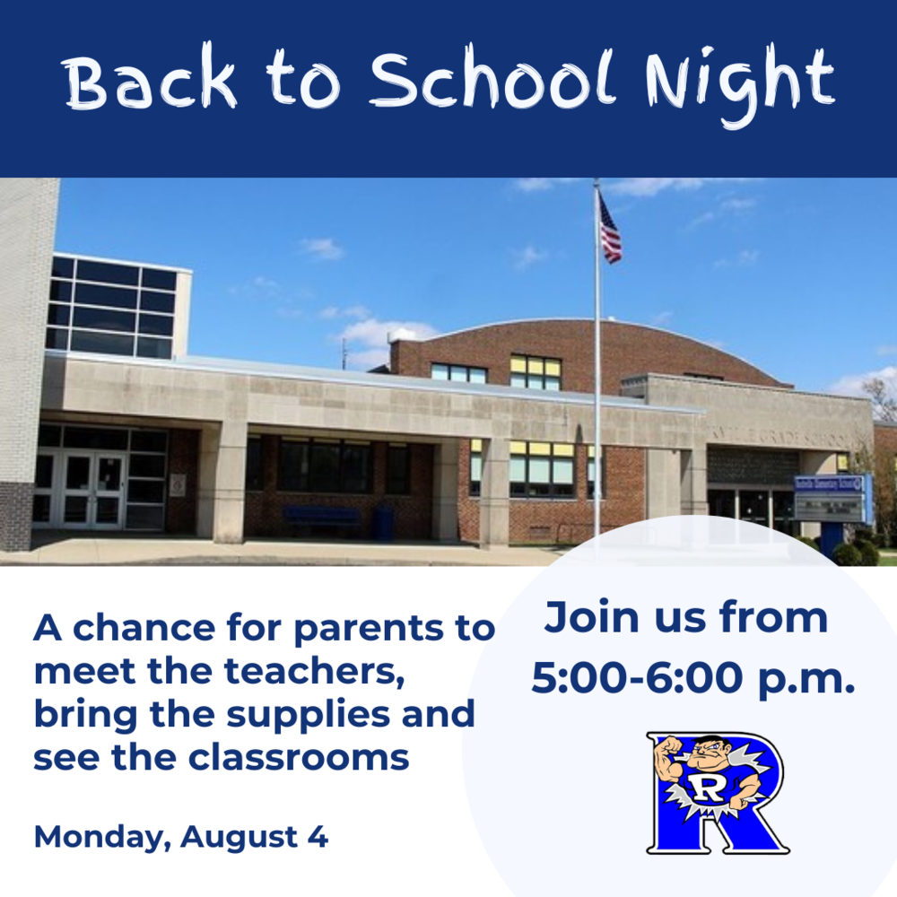 graphic showing the Back to Schol night information