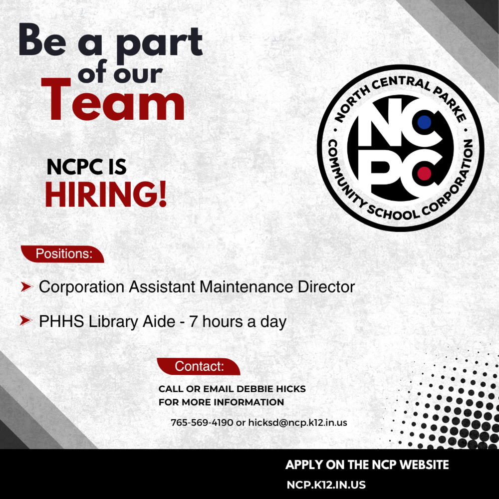 graphic with the NCPC logo and information on current employment