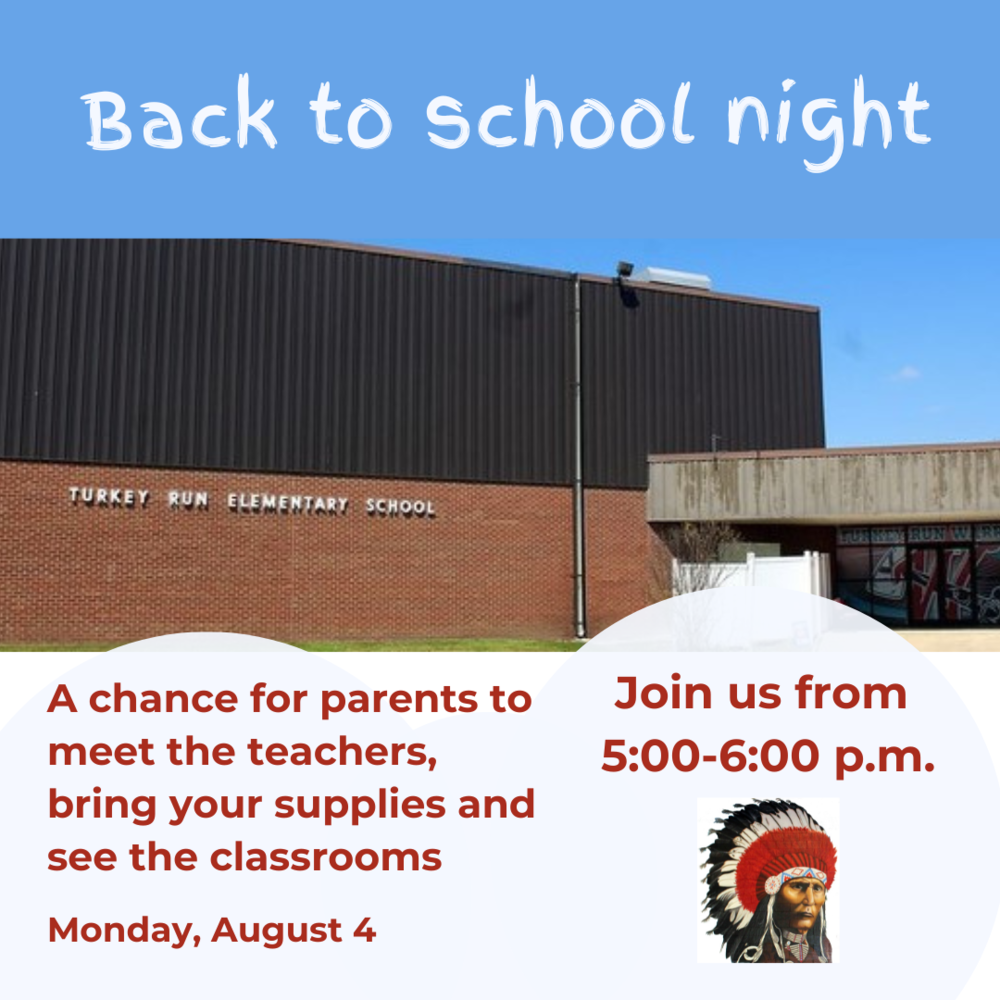 graphic showing Back to School night information