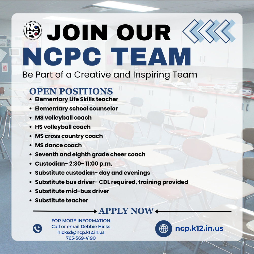 graphic with information for employment opportunities