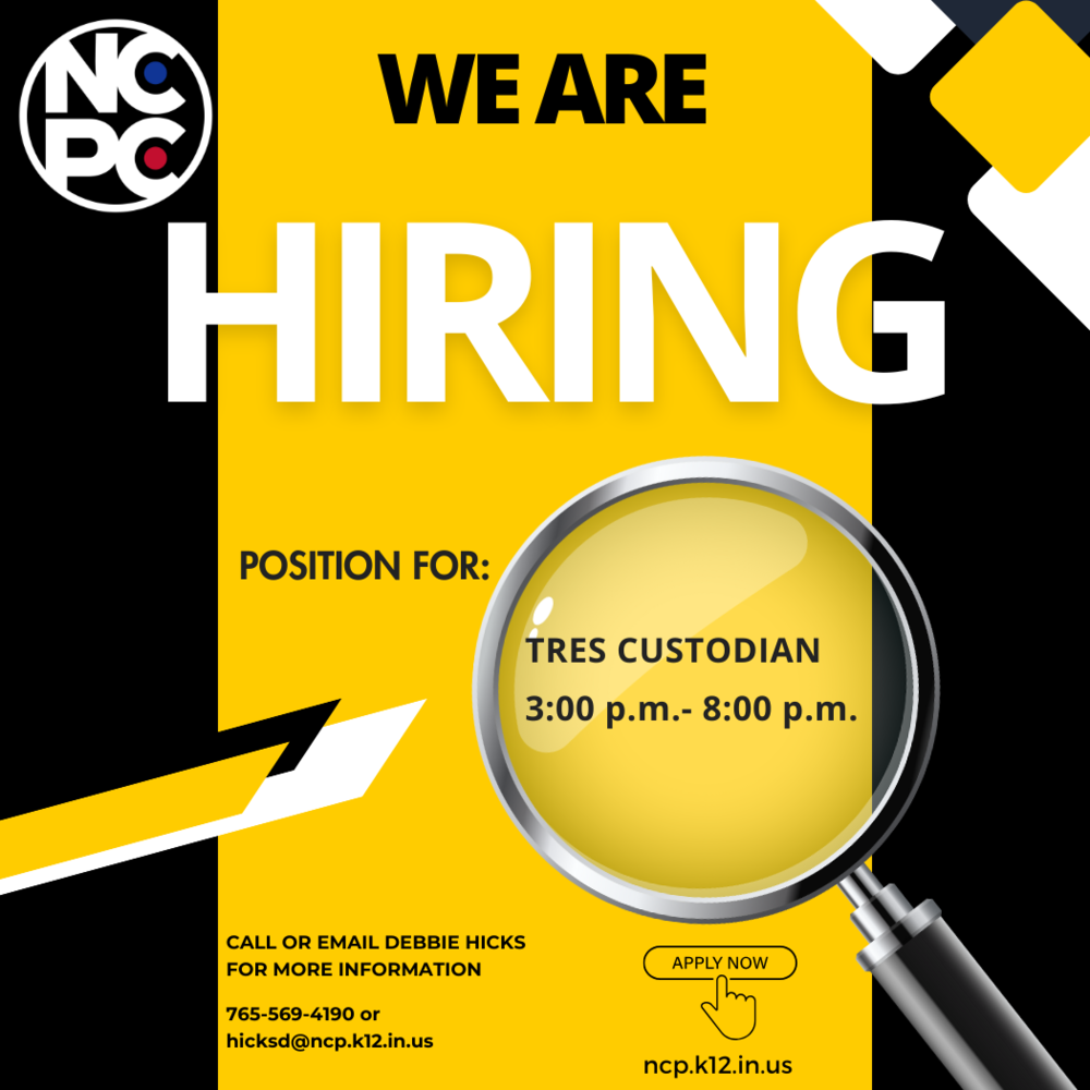 graphic for hiring a evening custodian