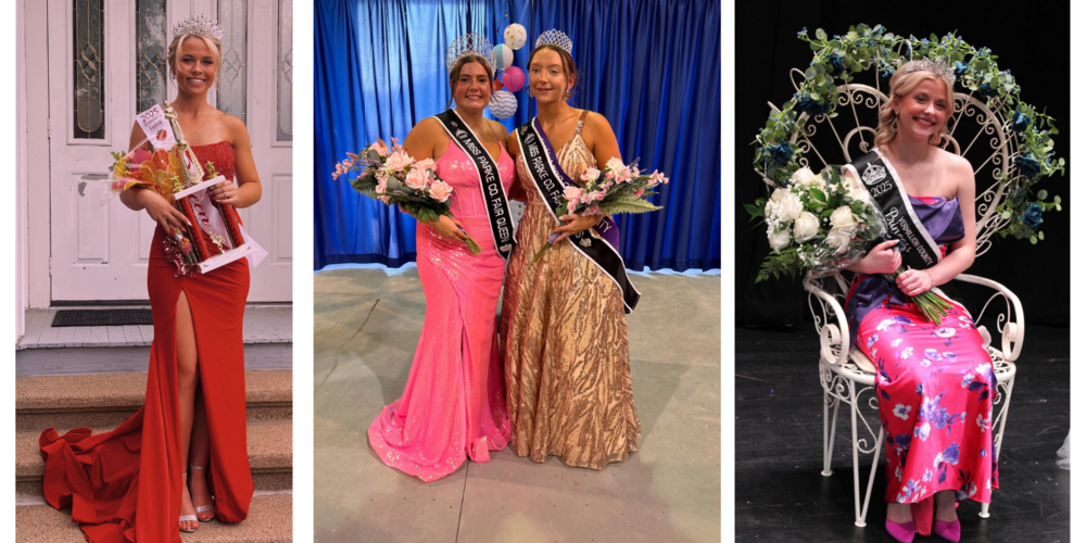 collage of three photos showing students who were named royalty over the summer