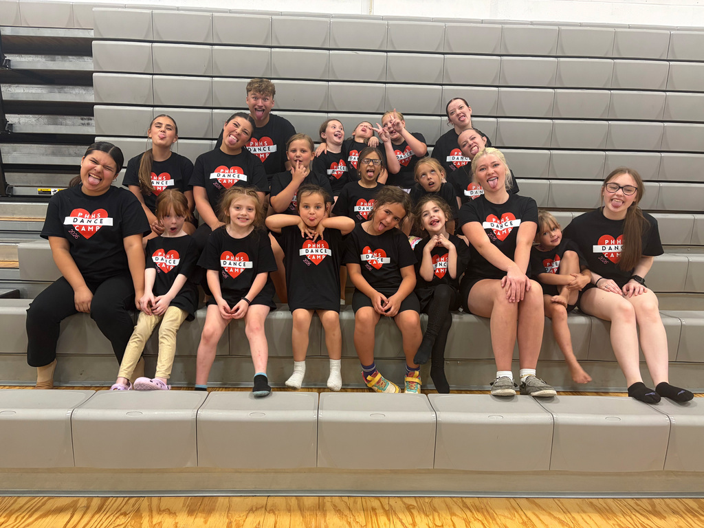 Summer Dance Camp Participants making funny faces for a picture, summer 2026.