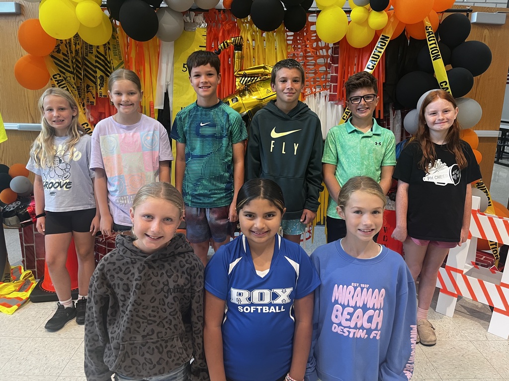 New RES Student Council Members posing for a photo.