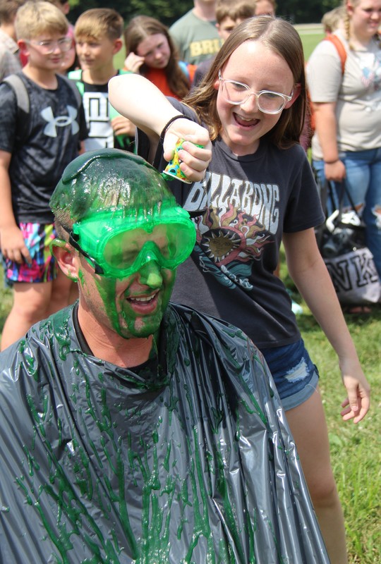student sliming the school resource officer