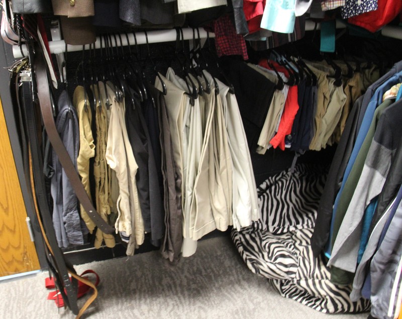 racks of men's clothing