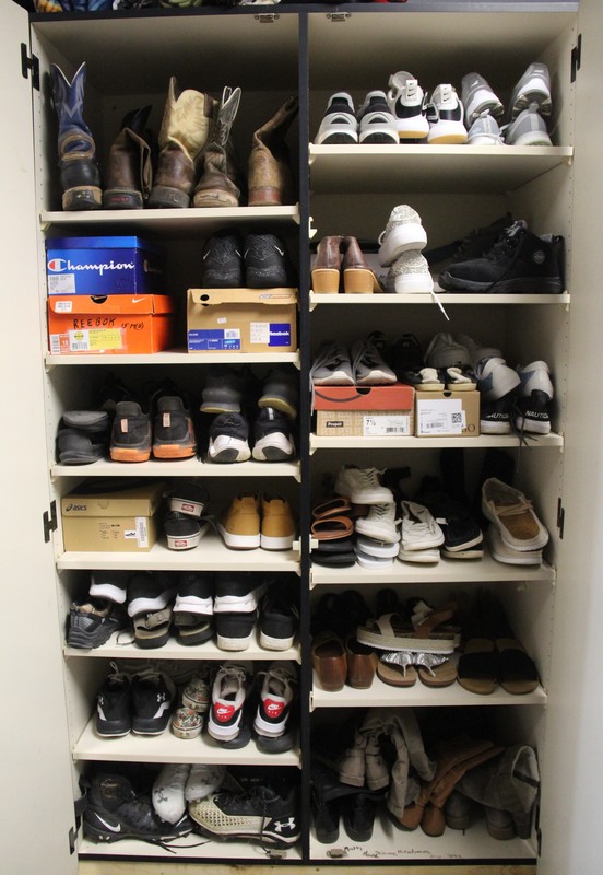 cabinet of shoes