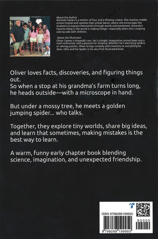 photo of the back page of the book