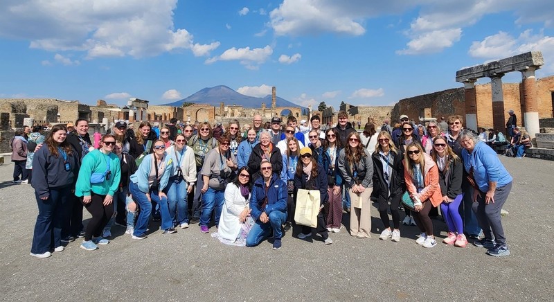 students and adults in Italy