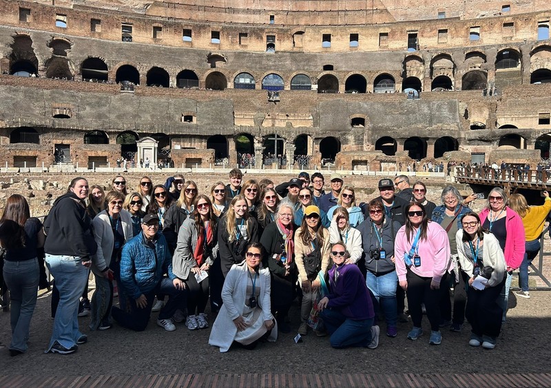 students and adults in Italy