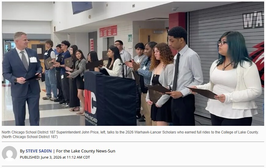 Image of Chicago Tribune North Chicago High scholarships continue to aid CLC students: ‘They get to go there to begin their dream’ Article