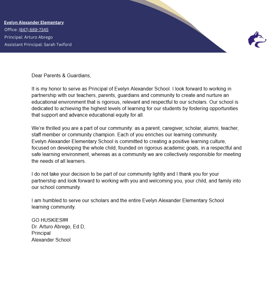 Abrego Intro Letter