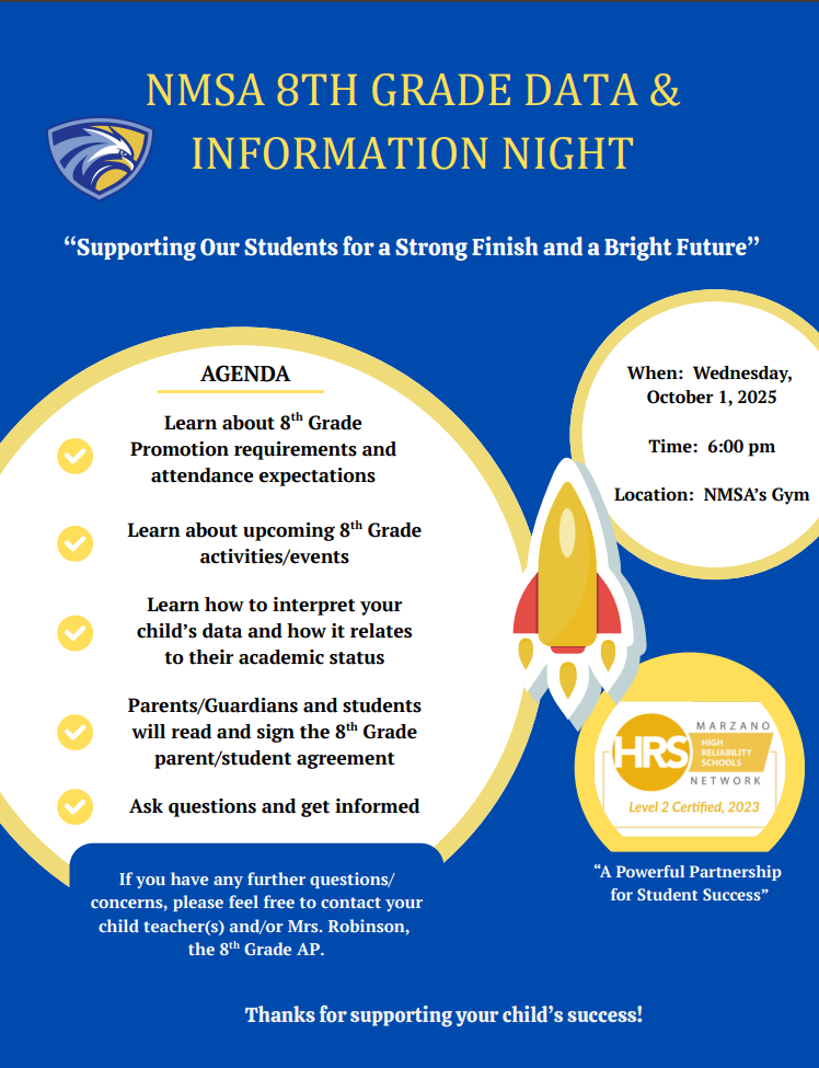 8th Grade Data & Information Night