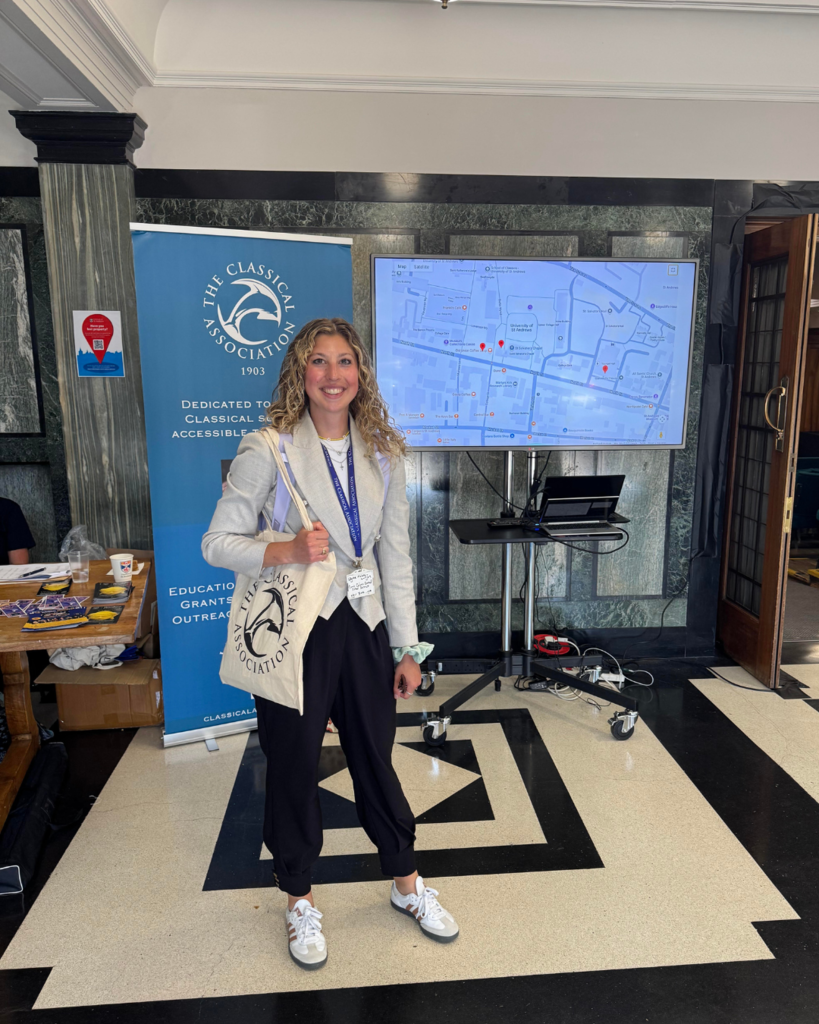 Edythe Malara-Lutjen at the Classical Association Conference