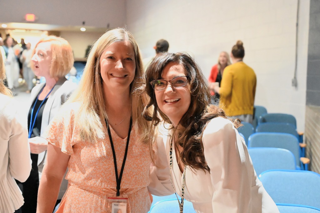 Director of Communications and Community Outreach, Ashley Miller, and Recruitment and Retention Specialist, Jewelie Koutelis
