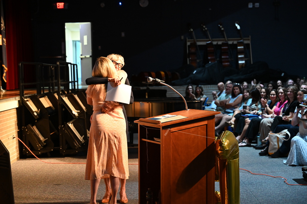 Ashley Miller and Board of Education President, Linda Harrison