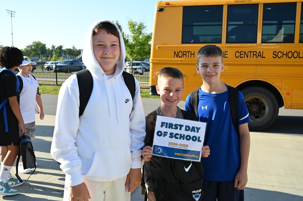 Shaker Middle School Students in class on the first day.