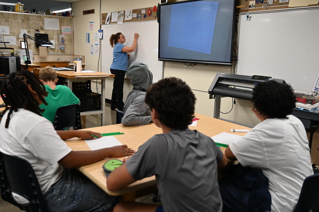 teacher teaching a class