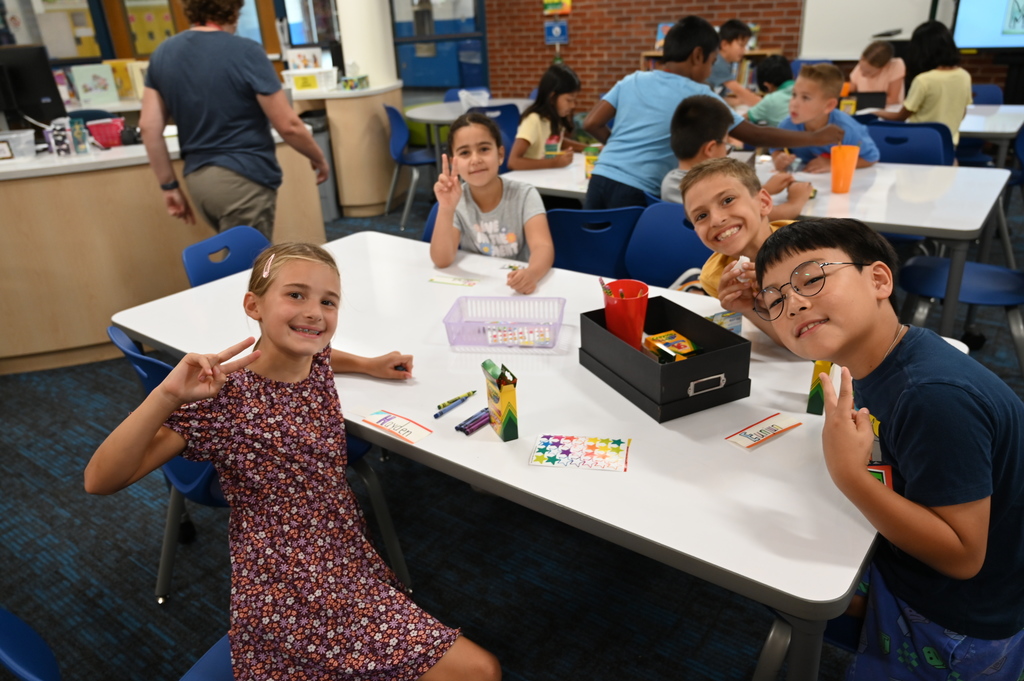 Kids in library